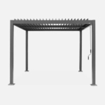 Aluminium & Steel Louvered Pergola 3m x 3m - Image 4