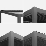 Aluminium & Steel Louvered Pergola 3m x 3m