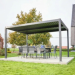 Aluminium & Steel Louvered Pergola 4m x 3m - Image 7