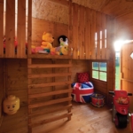 Two-Storey Wooden Playhouse with Ladder - Image 2
