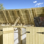 Shiplap Quadruple Wheelie Bin Store - Image 4