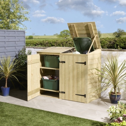 Shiplap Single Bin Store with Box Store