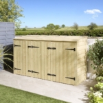 Shiplap Triple Wheelie Bin Store - Image 2