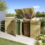 Shiplap Triple Wheelie Bin Store - Image 8