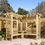 Timber Corner Garden Arbour