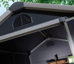 Apex Plastic Garden Shed 4x6ft - Dark Grey