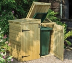 Apex Timber Double Wheelie Bin Store