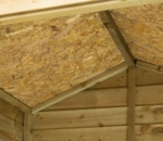 Overlap Timber Garden Shed 4x3ft - Pressure Treated