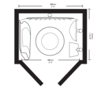 Vertical Resin Garden Tool Store - Double Door