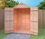 Overlap Timber Garden Shed 4x3ft - Dip Treated