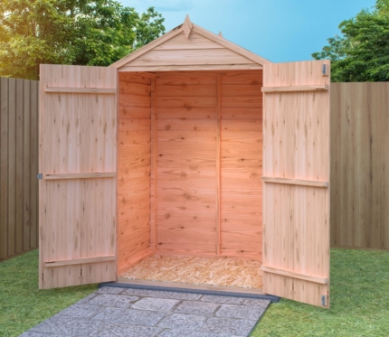 Overlap Timber Garden Shed 4x3ft - Dip Treated
