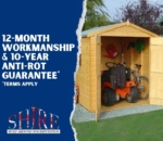 Overlap Timber Garden Shed 4x3ft - Dip Treated