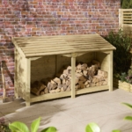 Midi Double Timber Log Store