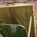 Tongue & Groove Quadruple Wheelie Bin Store - Image 4