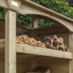 Tongue & Groove Tall Double Log Store - Image 5
