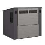 Resin Garden Bar & Entertainment Shed 8x7ft - Cool Grey - Image 2