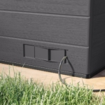 Resin Garden Bar & Entertainment Shed 8x7ft - Cool Grey - Image 5