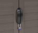 Vertical Resin Garden Tool Store - Double Door