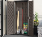 Vertical Resin Garden Tool Store - Double Door