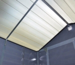 Polycarbonate Skylight Garden Shed 6x3ft - Anthracite