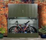 Secure Metal Bike Store - Fits 3 Bicycles
