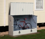 Secure Metal Bike Store - Fits 3 Bicycles