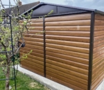Wood-Effect Metal Garden Shed 10x12ft