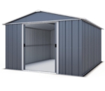 Apex Metal Garden Shed 10x8ft - Anthracite