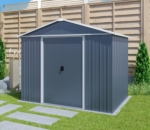 Apex Metal Garden Shed 10x8ft - Anthracite