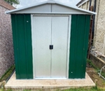 Apex Metal Garden Shed 6x6ft - Green