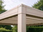 3 x 3 m Aluminium Louvred Pergola, Sand Beige