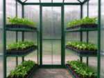 4 x 6 ft Walk-In Polycarbonate Grow House, Green