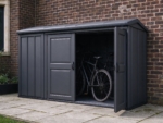 6 x 3 ft Horizontal Bike and Garden Store, Charcoal