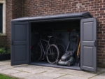 6 x 3 ft Horizontal Bike and Garden Store, Charcoal