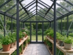 8 x 10 ft Toughened Glass Greenhouse, Anthracite