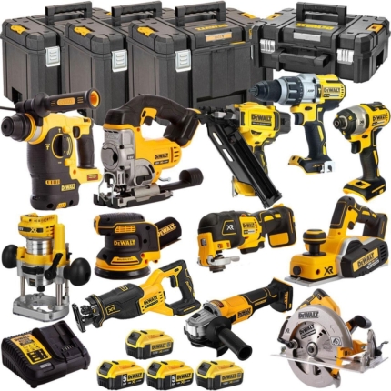 DeWalt 18V 12 Piece Combo Kit with 4 x Batteries & Charger T4TKIT-1331