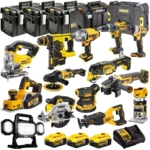 DeWalt 18V 14 Piece Power Tool Kit with 3 x 5.0Ah Battery Charger & Box DEWKIT28