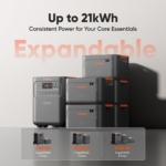 Jackery HomePower 3600 Plus Portable Power Station, 3600W AC Output, 3584Wh LFP Solar Generator