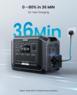 Portable Power Station 2048Wh 2000W LiFePO4 – Solar Generator with UPS & Fast Charging, 230V
