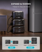 Portable Power Station 2048Wh 2000W LiFePO4 – Solar Generator with UPS & Fast Charging, 230V