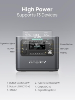 Portable Power Station 2048Wh 2400W LiFePO4 – Solar Generator with UPS, 230V