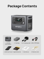 Portable Power Station 2048Wh 2400W LiFePO4 – Solar Generator with UPS, 230V