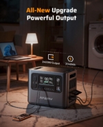 Portable Power Station 2048Wh 2400W – LiFePO4 Solar Generator with Wheels