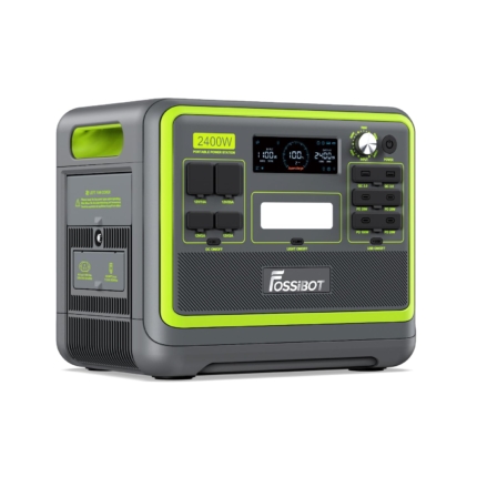 Portable Power Station 2048Wh LiFePO4 2400W – Silent UPS Solar Generator, 100W USB-C, 240V
