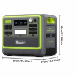 Portable Power Station 2048Wh LiFePO4 2400W – Silent UPS Solar Generator, 100W USB-C, 240V