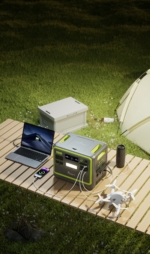 Portable Power Station 2048Wh LiFePO4 2400W – Silent UPS Solar Generator, 100W USB-C, 240V