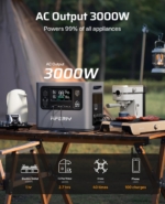 Portable Power Station 3000W 2048Wh LiFePO4 – Expandable to 10.24kWh, 1.5H Fast Charging, 240V