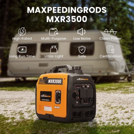 Portable Power Station 3300W – Solar Generator for Home Backup & Camping, 230V UK Plug