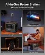 Portable Power Station 4096Wh 2800W LiFePO4 with Extra Battery – Expandable Solar Generator, 240V