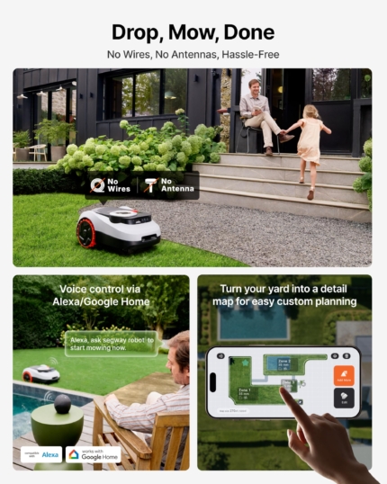 Segway Navimow i215 LiDAR Robot Lawn Mower Wire-Free – up to 1500 m²